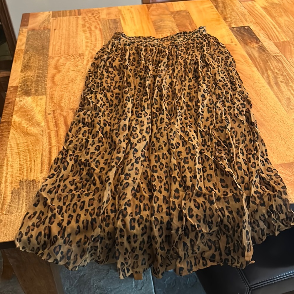 Free People leopard Print Skirt